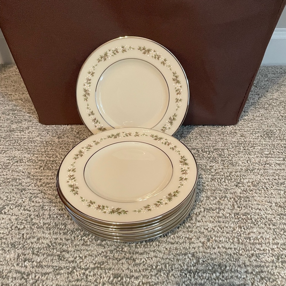 Lenox Brookdale China Bread & Butter Plates Set of 7